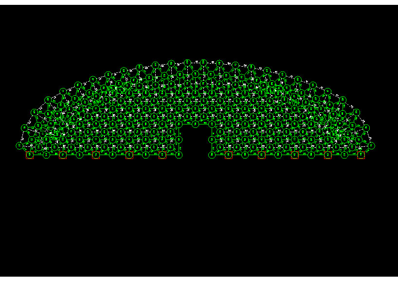 丽江锡林浩特91跨，1000米长干煤棚网架设计